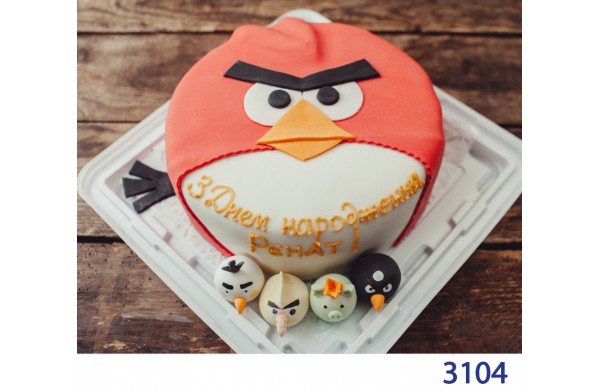 Фото Торт дитячий Angry Birds 3104